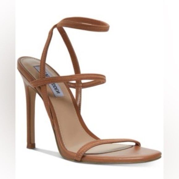 Women’s STEVE MADDEN Nectur heeled Strappy sandal in camel. Size 9.5 - Picture 1 of 7